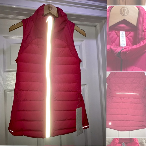 NWT Lululemon Fluffed Up Vest Sz 4 800 Fill PINK - Picture 7 of 15